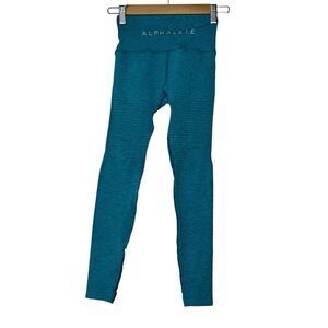 Alphalete Leggings‎ Women's Small  Vivid Blue Atlantic Stretch NWT